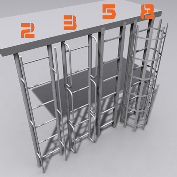 ladder set 1 3d model - Ladder Set #1 by SuIXo